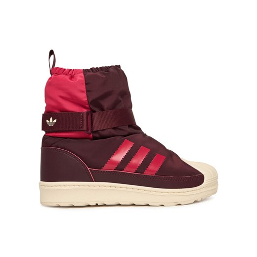 adidas Śniegowce Superstar 360 Winterized Boot JR5804 Bordowy ze sklepu MODIVO w kategorii Buty zimowe dziecięce - zdjęcie 186521486