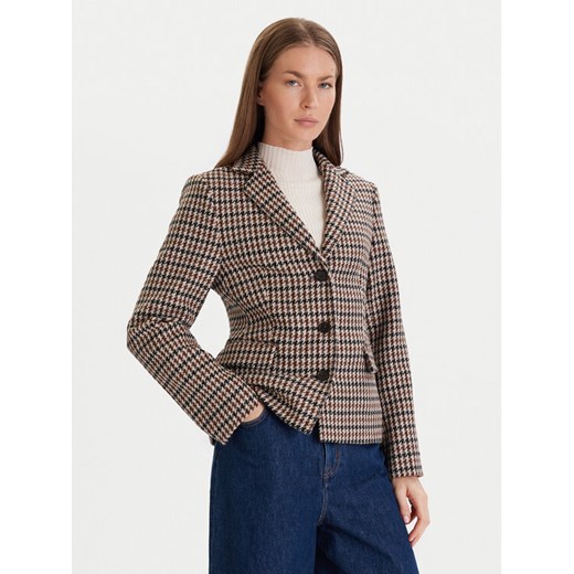 Tommy Hilfiger Marynarka Heritage WW0WW48266 Beżowy Regular Fit ze sklepu MODIVO w kategorii Marynarki damskie - zdjęcie 186521558