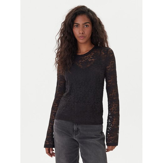 Vero Moda Bluzka Kanya 10336176 Czarny Regular Fit ze sklepu MODIVO w kategorii Bluzki damskie - zdjęcie 186521587