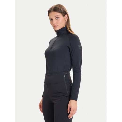 Rossignol Bluza techniczna Mid Layer Stretch Half-Zip RLOWL17 Czarny ze sklepu MODIVO w kategorii Bluzy damskie - zdjęcie 186521626