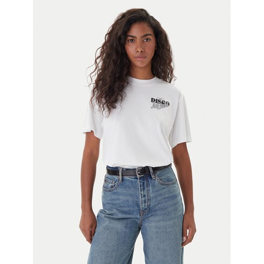 HUGO T-Shirt Vintage 50550148 Biały Relaxed Fit ze sklepu MODIVO w kategorii Bluzki damskie - zdjęcie 186521729