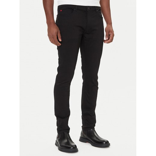 HUGO Jeansy 50547253 Czarny Extra Slim Fit ze sklepu MODIVO w kategorii Jeansy męskie - zdjęcie 186521777