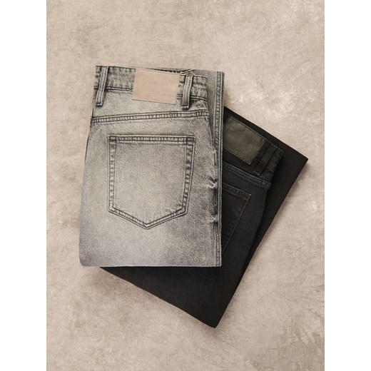 Reserved - Jeansy bootcut z efektem sprania - czarny ze sklepu Reserved w kategorii Jeansy męskie - zdjęcie 186524037