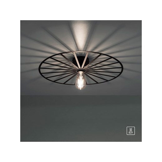 JUST LIGHT. Lampa sufitowa &quot;Spike&quot; w kolorze czarnym - Ø 50 cm ze sklepu Limango Polska w kategorii Oświetlenie - zdjęcie 186524776