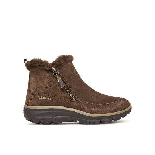 Botki Skechers Easy Going 167862/CHOC Brązowy ze sklepu eobuwie.pl w kategorii Botki - zdjęcie 186524889