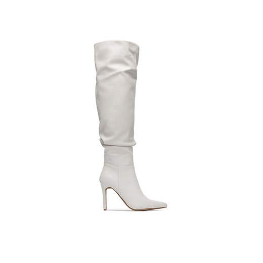 Kozaki DeeZee HY197-12 Écru ze sklepu eobuwie.pl w kategorii Kozaki damskie - zdjęcie 186524899