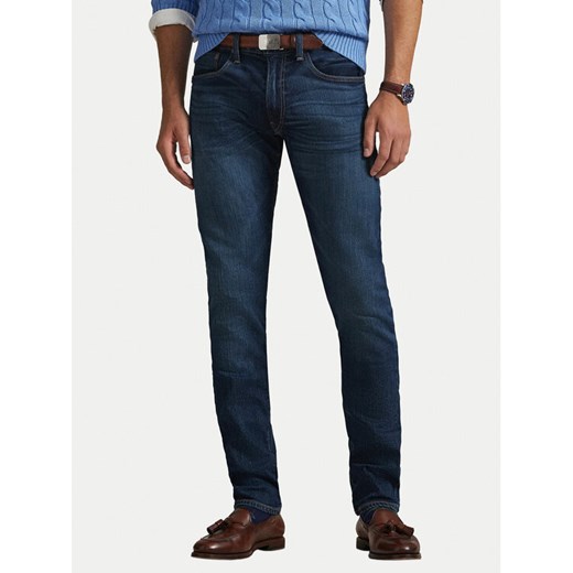 Polo Ralph Lauren Jeansy 710982150001 Niebieski Slim Fit ze sklepu MODIVO w kategorii Jeansy męskie - zdjęcie 186525397