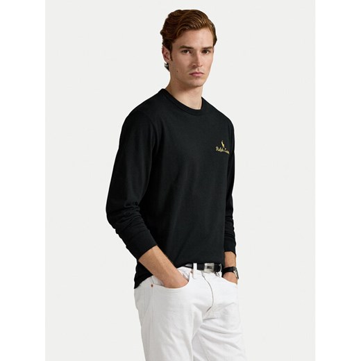 Polo Ralph Lauren Longsleeve 710981783001 Czarny Regular Fit ze sklepu MODIVO w kategorii T-shirty męskie - zdjęcie 186525457