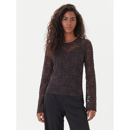 Vero Moda Bluzka Kanya 10336176 Brązowy Regular Fit ze sklepu MODIVO w kategorii Bluzki damskie - zdjęcie 186525458