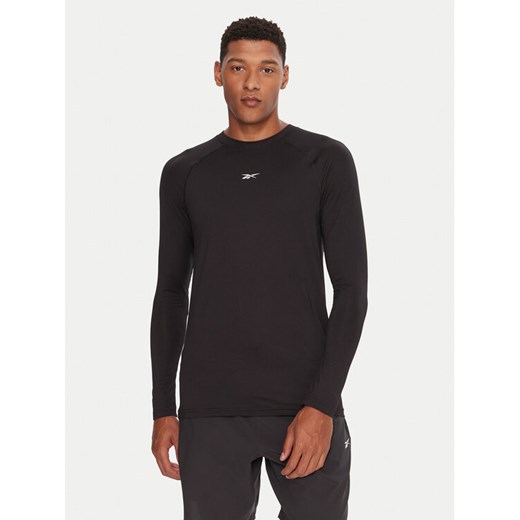 Reebok Koszulka techniczna Ls Muscle Tee RK25176CCM Czarny Regular Fit ze sklepu MODIVO w kategorii T-shirty męskie - zdjęcie 186525545