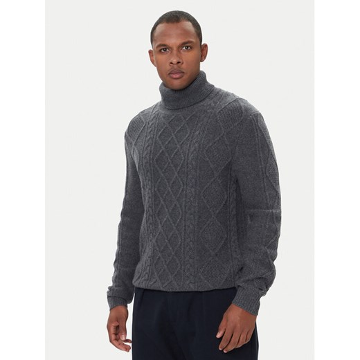 Tommy Hilfiger Golf MW0MW40914 Szary Regular Fit ze sklepu MODIVO w kategorii Swetry męskie - zdjęcie 186525546