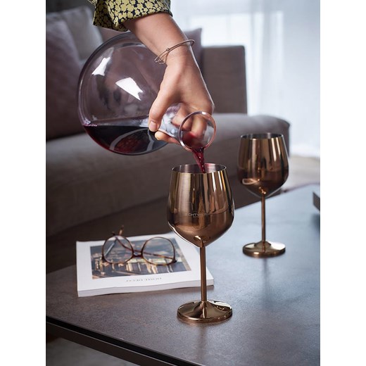 Echtwerk Kieliszki (6 szt.) w kolorze miedzianym do wina - 500 ml Echtwerk onesize okazja Limango Polska