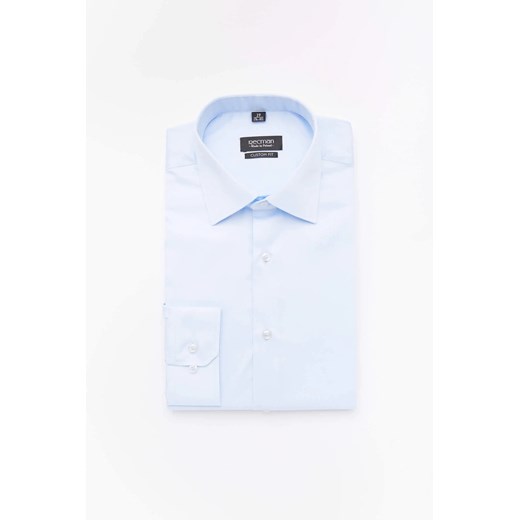 KOSZULA VERSONE 2509 DŁUGI RĘKAW CUSTOM FIT NIEBIESKI ze sklepu Recman w kategorii Koszule męskie - zdjęcie 186527879