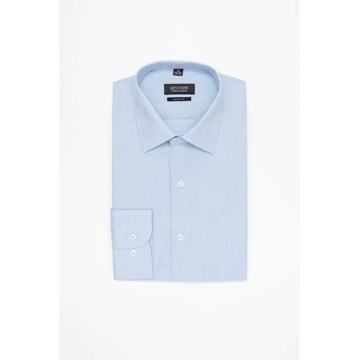 KOSZULA CORSINI 2995 DŁUGI RĘKAW SLIM FIT NIEBIESKI ze sklepu Recman w kategorii Koszule męskie - zdjęcie 186528007