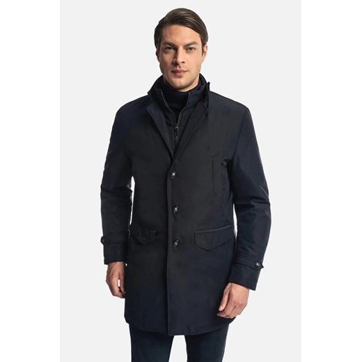 PŁASZCZ CRETEL GRANAT ze sklepu Recman w kategorii Płaszcze męskie - zdjęcie 186528209