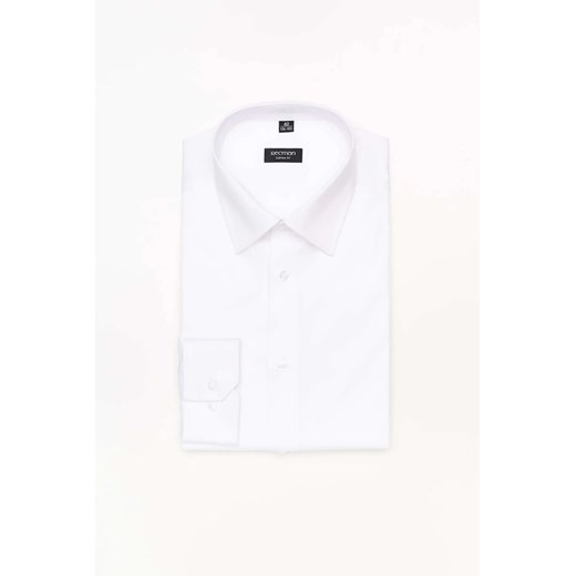 KOSZULA VERSONE 3044D DŁUGI RĘKAW CUSTOM FIT BIAŁY ze sklepu Recman w kategorii Koszule męskie - zdjęcie 186528477