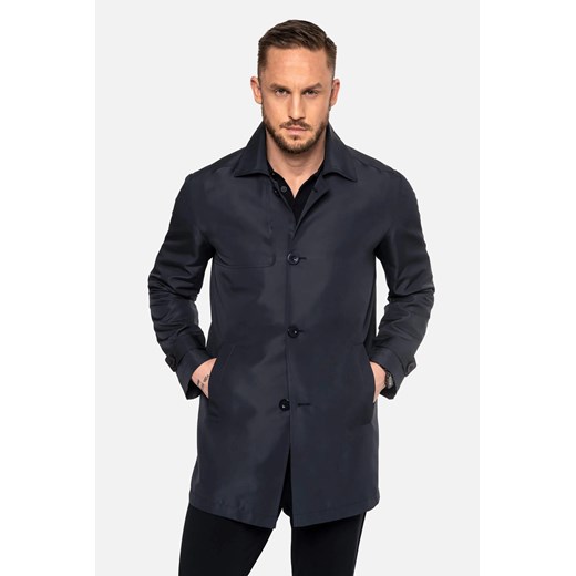 PŁASZCZ ENVAL GRANAT ze sklepu Recman w kategorii Płaszcze męskie - zdjęcie 186528496