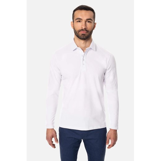 KOSZULKA POLO DR MALVA BIAŁY ze sklepu Recman w kategorii T-shirty męskie - zdjęcie 186528519