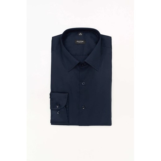 KOSZULA VERSONE 3053M DŁUGI RĘKAW SLIM FIT GRANAT ze sklepu Recman w kategorii Koszule męskie - zdjęcie 186528535