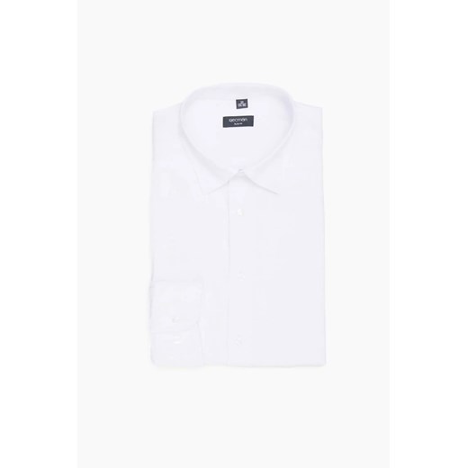 KOSZULA FORMENTO 3014 DŁUGI RĘKAW SLIM FIT BIAŁY ze sklepu Recman w kategorii Koszule męskie - zdjęcie 186528665