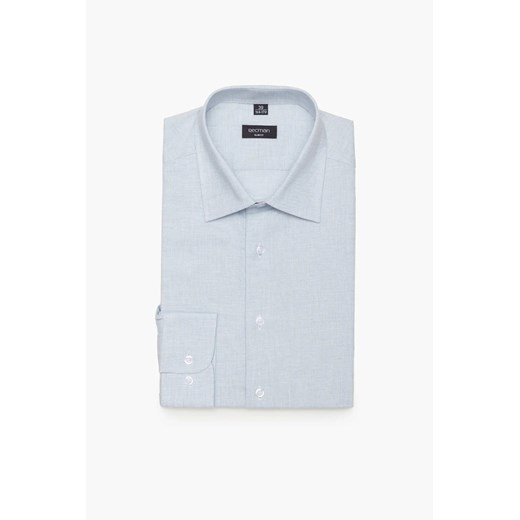 KOSZULA CORSINI 3095D DŁUGI RĘKAW SLIM FIT NIEBIESKI ze sklepu Recman w kategorii Koszule męskie - zdjęcie 186528809