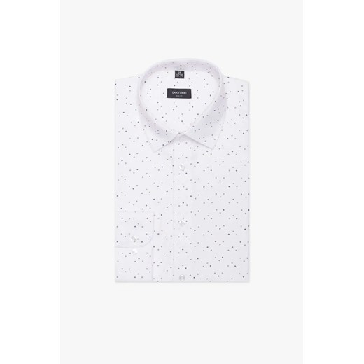 KOSZULA CORSINI 3107T DŁUGI RĘKAW SLIM FIT BIAŁY ze sklepu Recman w kategorii Koszule męskie - zdjęcie 186528935