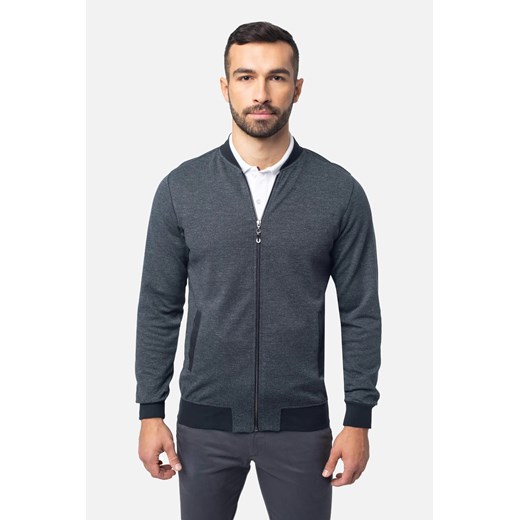 BLUZA TALBOT ROZPINANY CZERŃ ze sklepu Recman w kategorii Bluzy męskie - zdjęcie 186528965