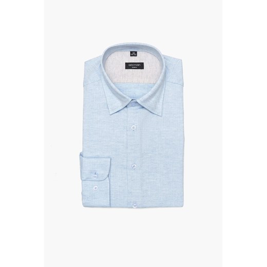 KOSZULA CORSINI 3120D DŁUGI RĘKAW SLIM FIT NIEBIESKI ze sklepu Recman w kategorii Koszule męskie - zdjęcie 186528996