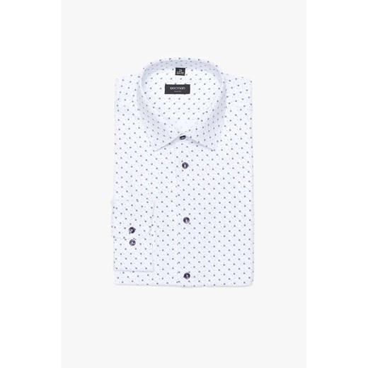 KOSZULA CORSINI 3131T DŁUGI RĘKAW SLIM FIT BIAŁY ze sklepu Recman w kategorii Koszule męskie - zdjęcie 186529157