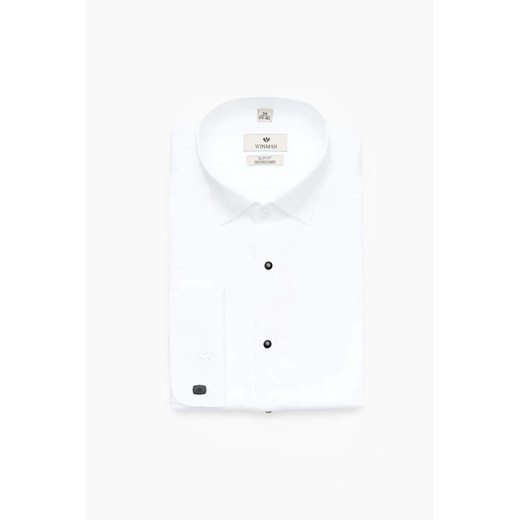 KOSZULA WINCASS 3737 SP SLIM FIT BIAŁY ze sklepu Recman w kategorii Koszule męskie - zdjęcie 186529195