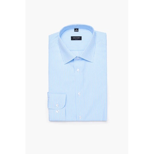 KOSZULA COFINO 3168T DŁUGI RĘKAW SLIM FIT NIEBIESKI ze sklepu Recman w kategorii Koszule męskie - zdjęcie 186529379
