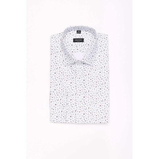 KOSZULA COLINE 3149T DŁUGI RĘKAW SLIM FIT BIAŁY ze sklepu Recman w kategorii Koszule męskie - zdjęcie 186529385