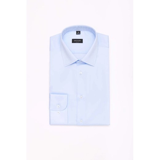 KOSZULA VERSONE 3170T DŁUGI RĘKAW SLIM FIT BŁĘKITNY ze sklepu Recman w kategorii Koszule męskie - zdjęcie 186529399