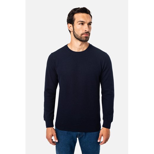 BLUZA RUNNER Z OKRĄGŁYM DEKOLTEM GRANAT ze sklepu Recman w kategorii Bluzy męskie - zdjęcie 186529405