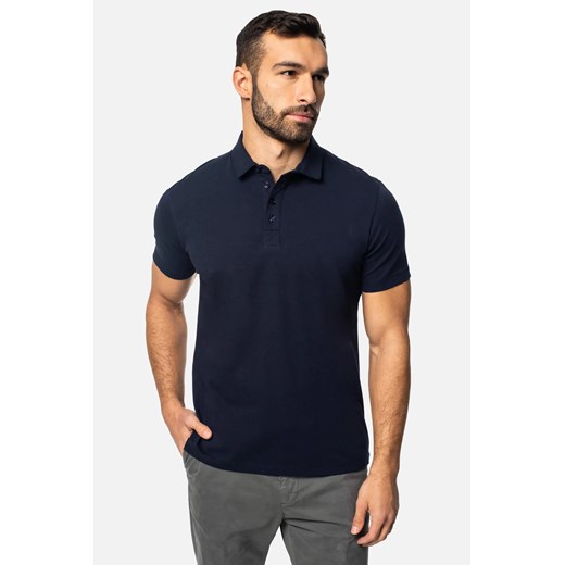 KOSZULKA POLO LIERMO GRANAT ze sklepu Recman w kategorii T-shirty męskie - zdjęcie 186529425