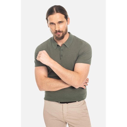 KOSZULKA POLO SOTTO ZIELEŃ ze sklepu Recman w kategorii T-shirty męskie - zdjęcie 186529459