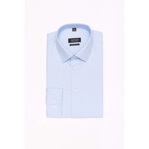 KOSZULA COLINE 3172T DŁUGI RĘKAW CUSTOM FIT BŁĘKITNY ze sklepu Recman w kategorii Koszule męskie - zdjęcie 186529539