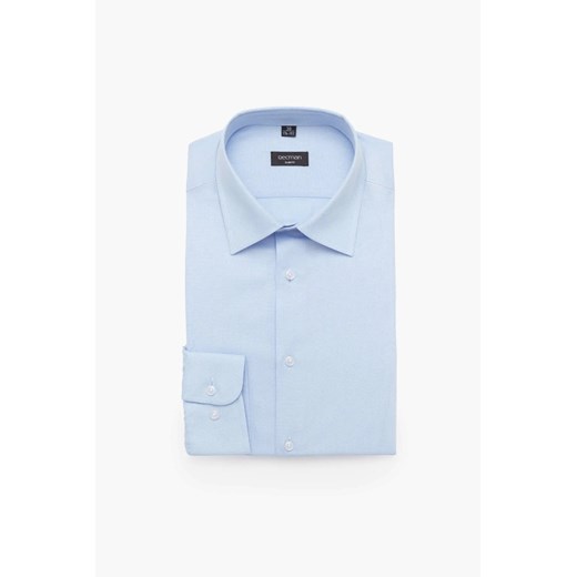 KOSZULA CORSINI 3183D DŁUGI RĘKAW SLIM FIT BŁĘKITNY ze sklepu Recman w kategorii Koszule męskie - zdjęcie 186529877