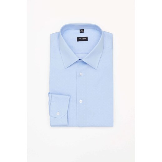 KOSZULA CORSINI 3193D DŁUGI RĘKAW CUSTOM FIT BŁĘKITNY ze sklepu Recman w kategorii Koszule męskie - zdjęcie 186530095