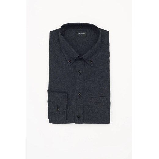 KOSZULA FORMENTO 3194D DŁUGI RĘKAW SLIM FIT GRAFIT ze sklepu Recman w kategorii Koszule męskie - zdjęcie 186530097