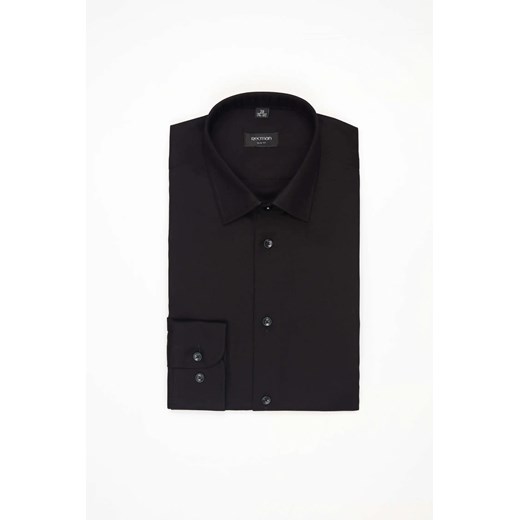 KOSZULA CORSINI 2739T DŁUGI RĘKAW SLIM FIT CZERŃ ze sklepu Recman w kategorii Koszule męskie - zdjęcie 186530115