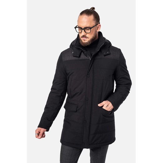 KURTKA EMWIN CZERŃ ze sklepu Recman w kategorii Kurtki męskie - zdjęcie 186530129