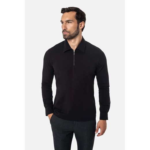 KOSZULKA POLO DR NORMAN CZERŃ ze sklepu Recman w kategorii T-shirty męskie - zdjęcie 186530225