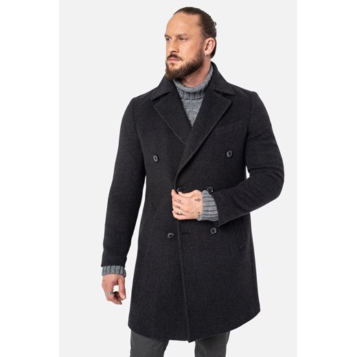 PŁASZCZ MENWIN GRAFIT ze sklepu Recman w kategorii Płaszcze męskie - zdjęcie 186530275