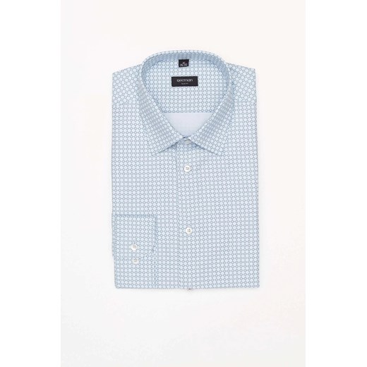 KOSZULA COLINE 3206T DŁUGI RĘKAW SLIM FIT BŁĘKITNY ze sklepu Recman w kategorii Koszule męskie - zdjęcie 186530328