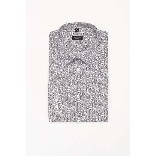 KOSZULA COLINE 3218D DŁUGI RĘKAW CUSTOM FIT CZERŃ ze sklepu Recman w kategorii Koszule męskie - zdjęcie 186530346