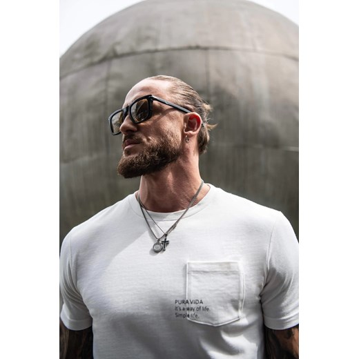 T SHIRT MT PURA VIDA ECRU ze sklepu Recman w kategorii T-shirty męskie - zdjęcie 186530418