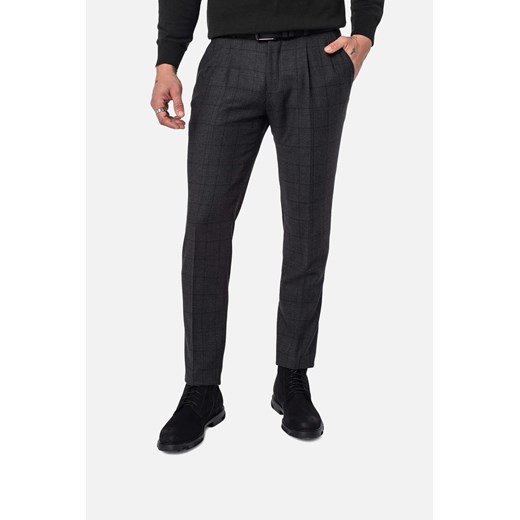 SPODNIE ROSWIN Z ZASZEWKAMI ZIELEŃ ze sklepu Recman w kategorii Spodnie męskie - zdjęcie 186530456