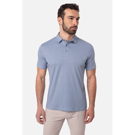 KOSZULKA POLO MANE BŁĘKITNA ze sklepu Recman w kategorii T-shirty męskie - zdjęcie 186530737