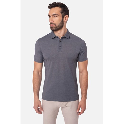 KOSZULKA POLO MANE GRANATOWA ze sklepu Recman w kategorii T-shirty męskie - zdjęcie 186530747